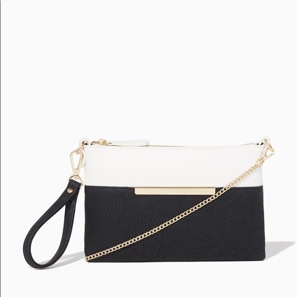 Charming Charlie Handbags - Charming Charlie Color Block Crossbody / Clutch